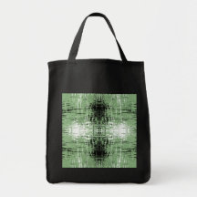 Grunge Style Green Abstract. Canvas Bag