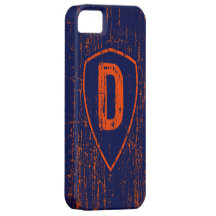 Grunge Style Monogram Letter D iPhone 5 Case