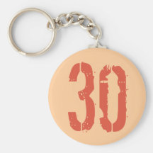 GRUNGE STYLE NUMBER 30 KEY CHAINS