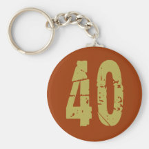 GRUNGE STYLE NUMBER 40 KEY CHAIN