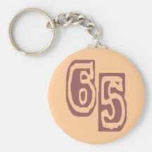 GRUNGE STYLE NUMBER 65 KEY CHAIN
