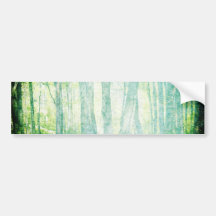 Grunge Woods Bumper Sticker