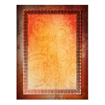 grungy design postcard