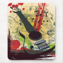 Grungy Guitar Mousepad