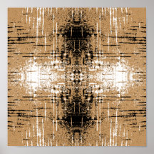 Grungy Look Brown Abstract. Posters