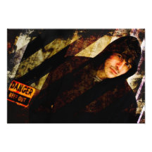 Grungy Tough Textured Photo Print