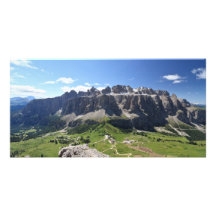 Gruppo Sella and passo Gardena Photo Card Template