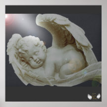 Guardian Angelic Baby Dazzling Vision Poster
