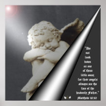 Guardian Angelic Child Dazzling Vision Poster