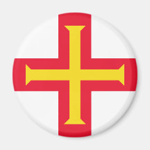 Guernsey Flag GG Fridge Magnet