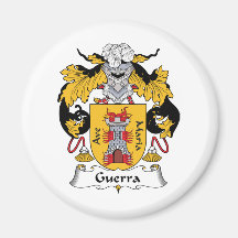Guerra Family Crest Refrigerator Magnet