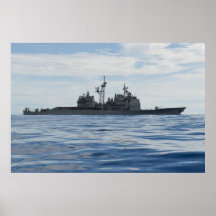 Guided-Missile Cruiser USS Cowpens (CG-63) Print