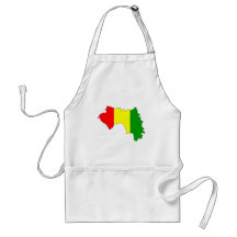 Guinea flag map aprons