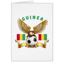Guinea Football Designs Greeting Card