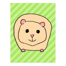 Guinea Pig, Cartoon Animal. Post Cards