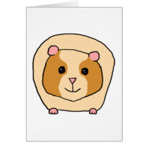 Guinea Pig Cartoon. Card