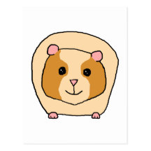 Guinea Pig Cartoon. Post Card