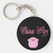 guinea pigs sparkle pink key chains