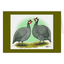 Guineas:  French Greeting Card