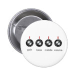 Guitar Amp Knobs Pinback Buttons