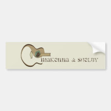 Guitar Bumpersticker Bumper Sticker