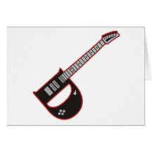 Guitar D Greeting Card