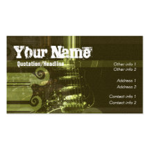 GUITAR "GrungeGreen" Business card