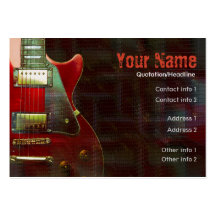 GUITAR Musicalia Business Card