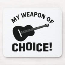 Guitar my weapon of choice mouse pads