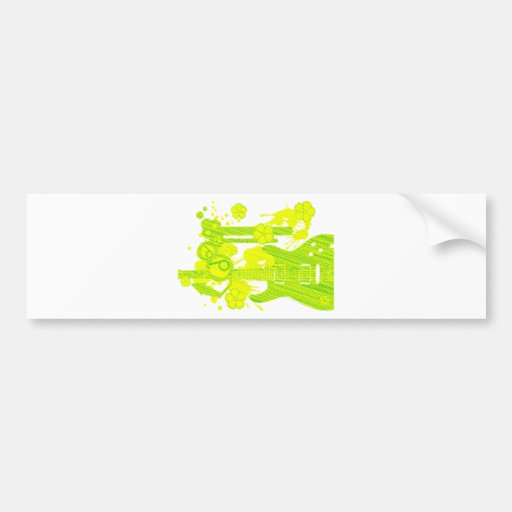 GUITAR-POP TUNES BUMPER STICKERS