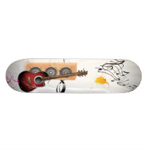 Guitar With Speaker Custom Skateboard