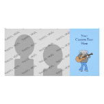 Guitarist. Elephant Playing Electric Guitar. Photo Card Template