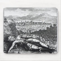 Gulliver captured by the Lilliputians Mouse Pad