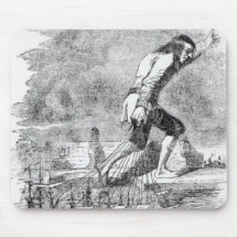 Gulliver stealing the Blefuscudian fleet Mousepad