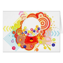 Gumball_Machine Greeting Card