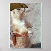 Gun Slinger Squirrel Poster
