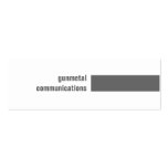 Gunmetal Simple Business Card