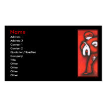guy and dog business cards