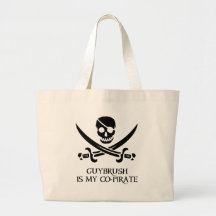 Guy Brush is My Co-Pirate Tote Bag