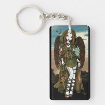 Gwyneth Sunset Dragon Lantern Angel Keychain Acrylic Keychains