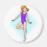 Gymnast Print Magnets