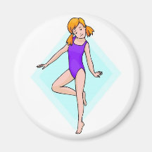 Gymnast Print Magnets