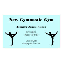 Gymnastics Coach Business Card