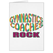 Gymnastics Coach Gifts Greeting Card