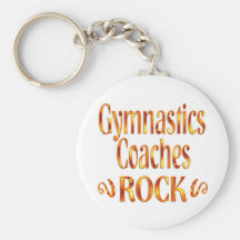 Gymnastics Coaches Rock Key Chains