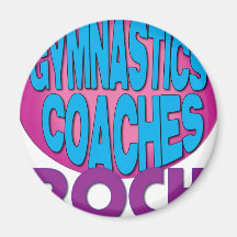 Gymnastics Coaches Rock Shirts Refrigerator Magnet