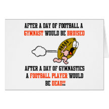 Gymnastics Football Card