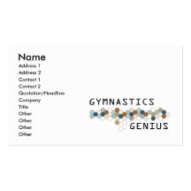 Gymnastics Genius Business Card Template