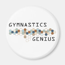 Gymnastics Genius Refrigerator Magnet