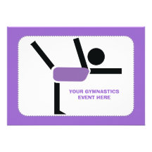 Gymnastics gifts, gymnastics performer custom personalized announcement
